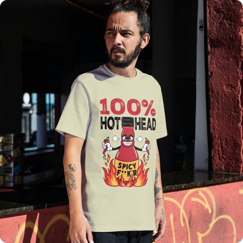 100% Hot Head – Chilli Lover Men's Graphic T-shirt Thumbnail