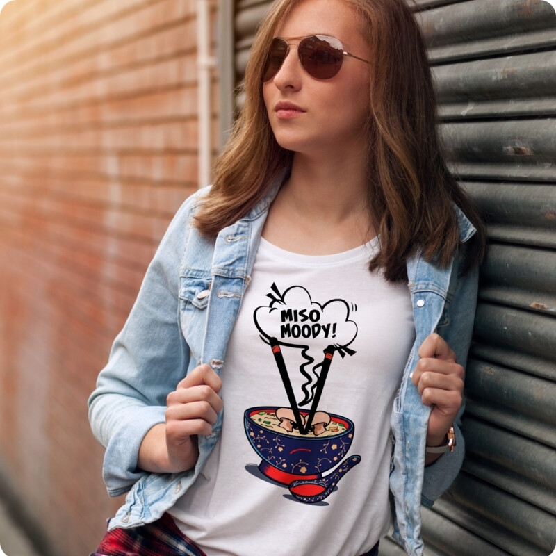 Miso Moody Funny Pun Women's Graphic T-Shirt Thumbnail