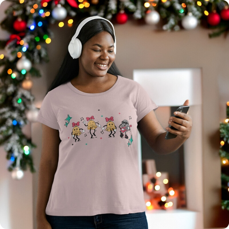 Jingle Bell Rock Women's Christmas T-shirt Thumbnail