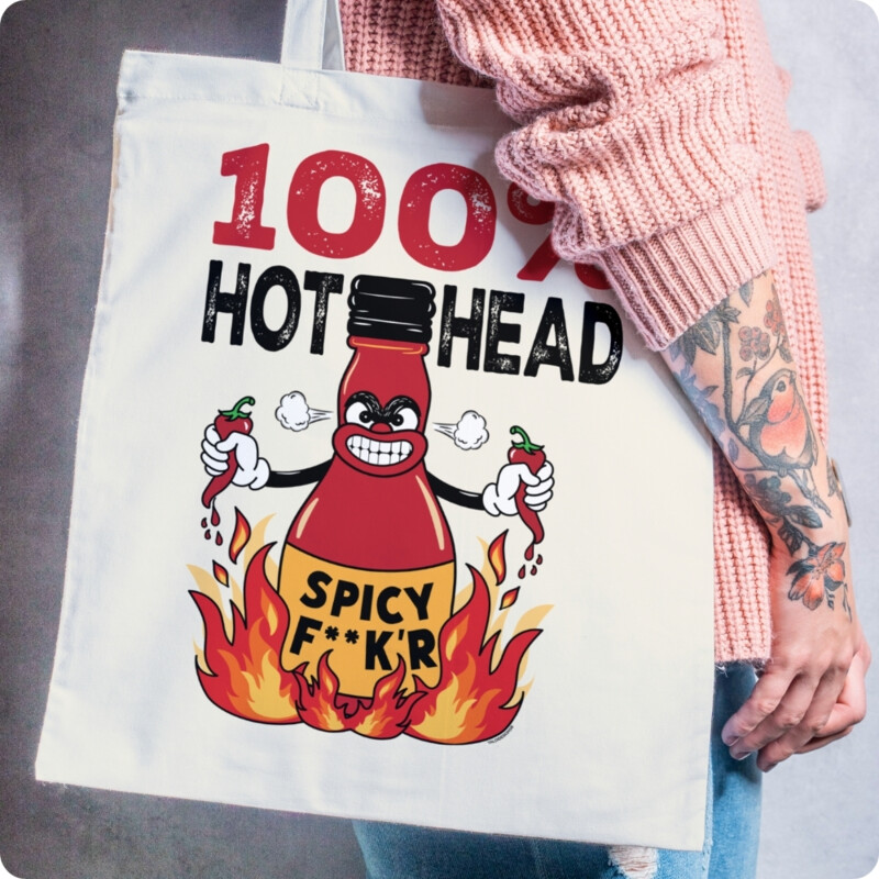 100% Hot Head Tote Bag Thumbnail