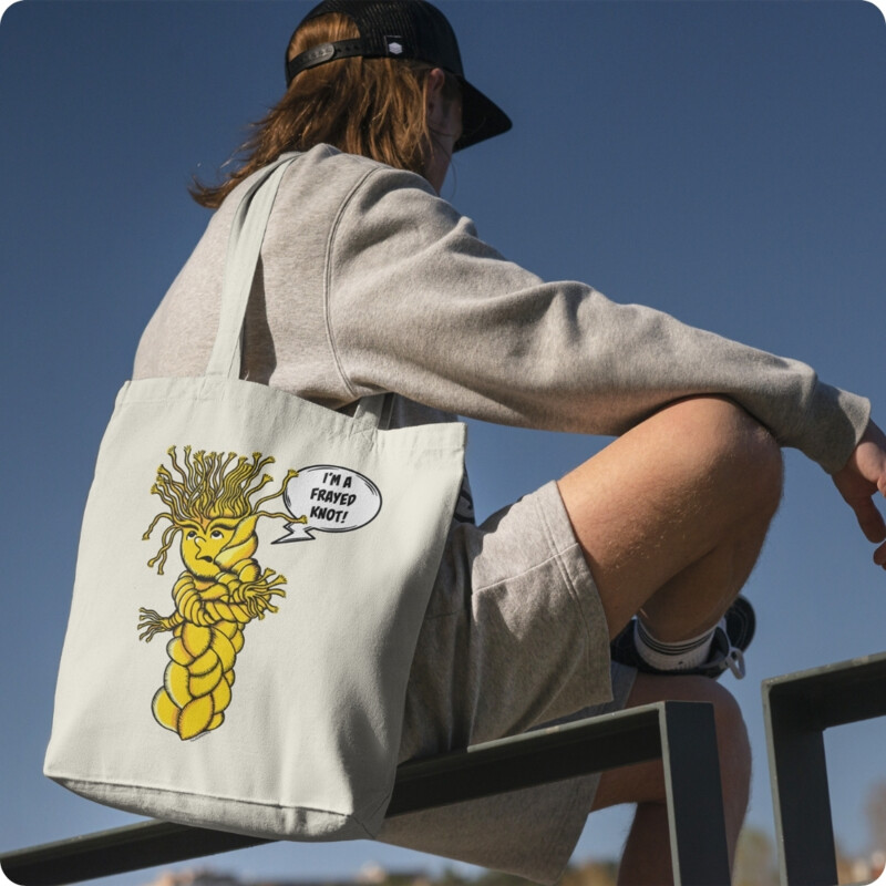 I'm A Frayed Knot Tote Bag Thumbnail