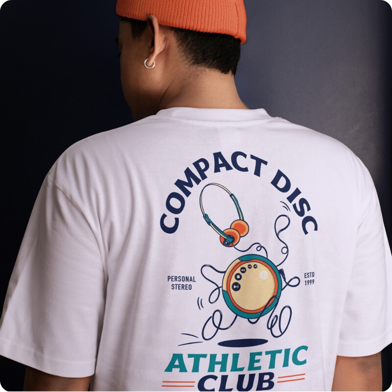 Compact Disc Athletic Club Men's Graphic T-Shirt Thumbnail